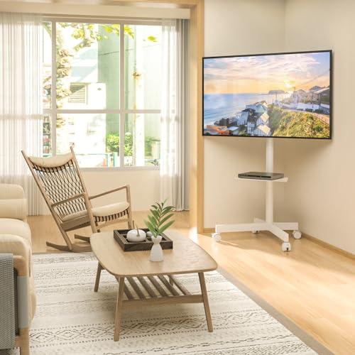テレビスタンド キャスター付き テレビスタンド ハイタイプ/ロータイプ 23~55型 テレビ用スタンド壁掛け 上下傾斜 tvスタンド VESA4 |  | 01