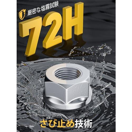 MIKKUPPA ホイールナット 貫通タイプ M12 x P1.5 ホンダ車に適用 シルバー 19HEX 長さ16.8 mm 20個セット ラグ |  | 02