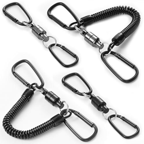 BEIHOO マグネットリリーサー 耐荷重5kg 磁石 強力 マグネットリリース スプリングコード付 釣りネット アクセサリ 吊り下げ 落下防止 | 