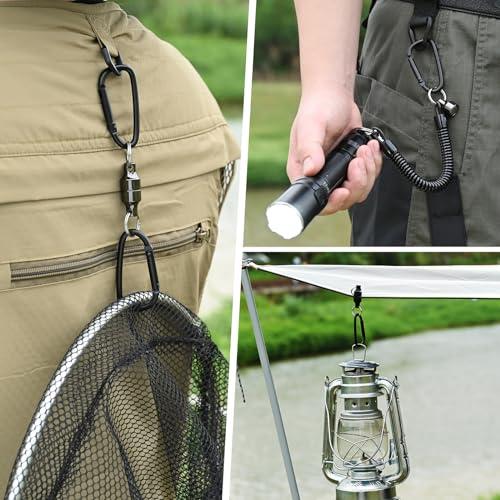 BEIHOO マグネットリリーサー 耐荷重5kg 磁石 強力 マグネットリリース スプリングコード付 釣りネット アクセサリ 吊り下げ 落下防止 |  | 02