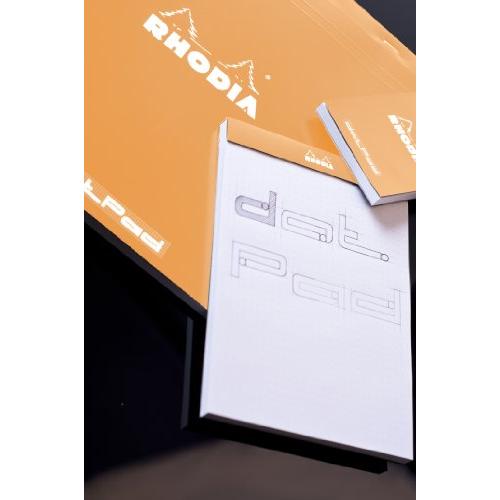 ロディア メモ帳 ドットパッド No.19(A4+ 21×31.8cm) 80枚 ドット罫 撥水カバー ミシン目入 PEFC認証取得 オレンジ |  | 02