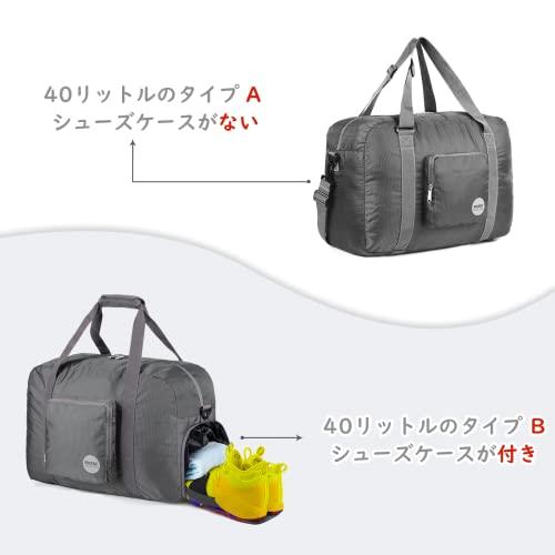 WANDF 折りたたみバッグ ボストンバッグ スポーツバッグ 40L 60L 80L