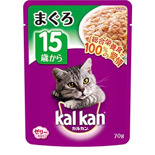 カルカン パウチ 15歳から まぐろ キャットフード 高齢猫用 1)70g×16袋(お試し) (まとめ買い) | 