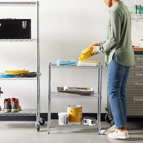 ベーシック 3段スチールラック 棚 メタルラック キッチンラック 耐荷重