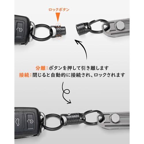 リリーパッドキーチェーン２つセット☆未使用です☆ TIMULTI] マグネットリリーサー 分離式 キーホルダー 耐荷重20KG