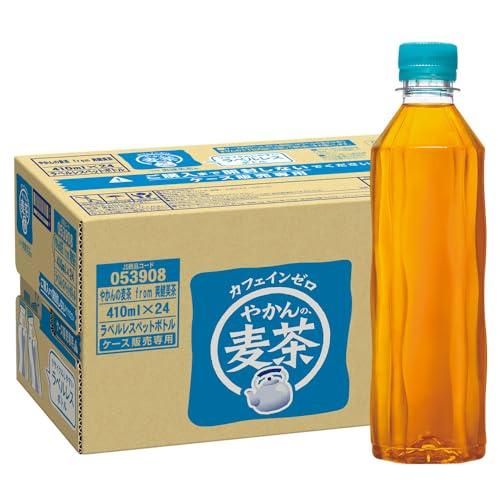 コカ・コーラ やかんの麦茶 from 爽健美茶 ラベルレス 410mlPET ×24本 [ノンカフェイン] | 