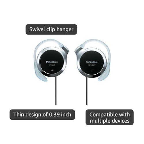 Panasonic クリップヘッドホン ブラック RP-HZ47-K : ルミナスエイト