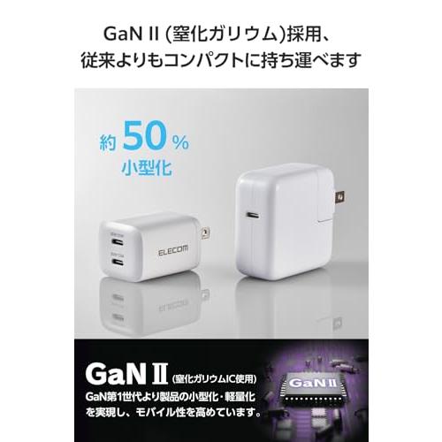エレコム 充電器 30W Type-C 2ポート USB PD対応 スイング式プラグ PPS対応 ホワイト iPhone 16 15 等対応 E |  | 02