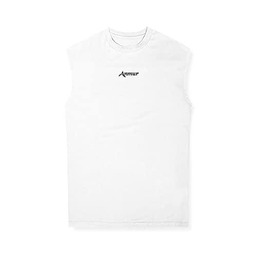 Anmur] タンクトップ メンズ トレーニングウェア ノースリーブ 筋トレ