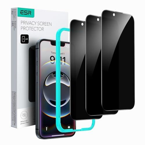 覗き見防止ESR iPhone 16e フィルム 14/13/13 Pro ガラスフィルム