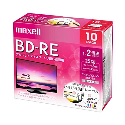 マクセル(maxell) 録画用 BD-RE 標準130分 2倍速 ワイドプリンタブルホワイト 10枚パック BEV25WPE.10S |  | 01