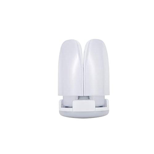 2本入り球60W 6000Lm LED電球 5灯式 現場用ライト led 作業灯 金属口 E26 屋内用クリップランプ ガレージライト | 