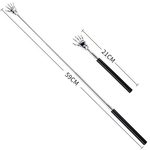 BiAnYC 2本孫の手孫の手 伸縮まごのてまごの手伸びる棒背中かき棒伸びる孫の手孫の手 人気孫の手 おしゃれ背中 かき背中掻きブラシ伸縮自在 |  | 01