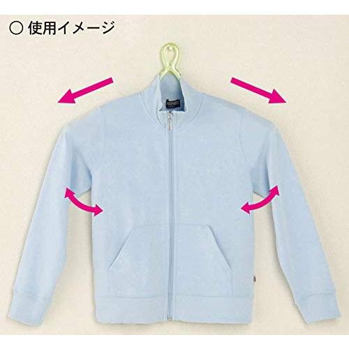 小久保工業所 洗濯ハンガー 4色組 パット付スライドキャッチハンガー [スライドキャッチ式/型くずれ防止] (伸縮式/伸びる/衣類用/洗濯/物干 |  | 02