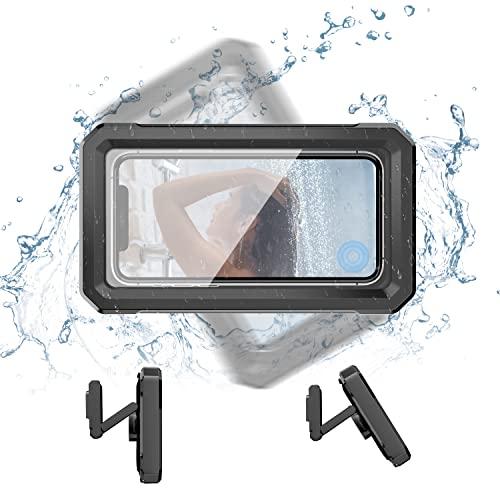アップグレード版&貼り付けシール3枚付き&伸縮式Trywon お風呂 スマホ 防水ケース iPhone防水ケース 壁掛けスマホ防水ケース スマホ | 