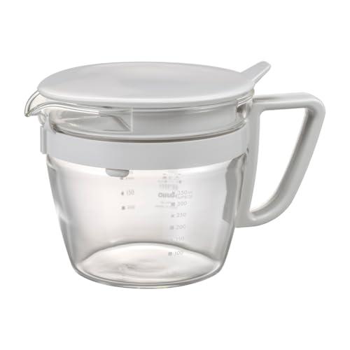 HARIO(ハリオ) お手軽 ティーポット マルティ 急須 ペールグレー 実用容量400ml 耐熱ガラス メモリ付き 日本製 OTPM-40-P | 