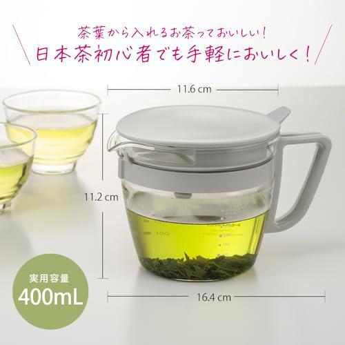 HARIO(ハリオ) お手軽 ティーポット マルティ 急須 ペールグレー 実用容量400ml 耐熱ガラス メモリ付き 日本製 OTPM-40-P |  | 01