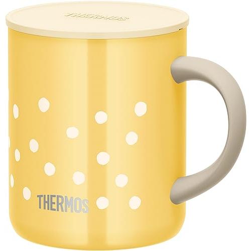 サーモス(THERMOS) ステンレス鋼 真空断熱マグカップ 350ml ドットイエロー JDG-352LTD D-Y | 
