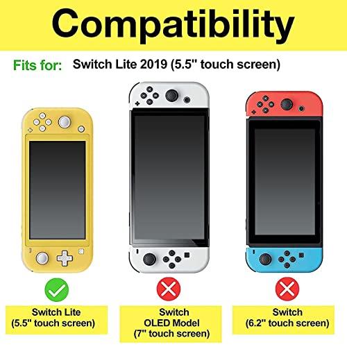 ProCase Switch Lite フリップケース [ガラス２枚付き] スリム クリアソフトTPU カバー 耐衝撃 保護カバー 対応機種： |  | 01