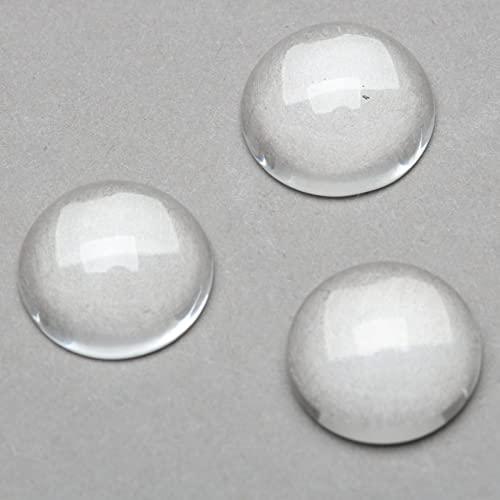 ガラスカボション 半球ガラス ラウンドビーズ 12mm DIY ハンドメイド ジュエリー用 透明ドーム 拡大レンズ効果 アクセサリーパーツ 20 |  | 02