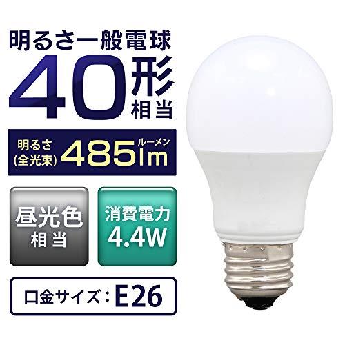 E26アイリスオーヤマ LED電球 40W形相当 昼光色 口金直径26mm 広配光 密閉器具対応 LDA4D-G-4T6 |  | 01