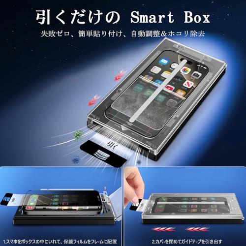 秒で貼り付け MINIKA 360度 見えないフィルム 用の iPhone 16 pro max ガラスフィルム 覗き見防止 用の iPhone |  | 01