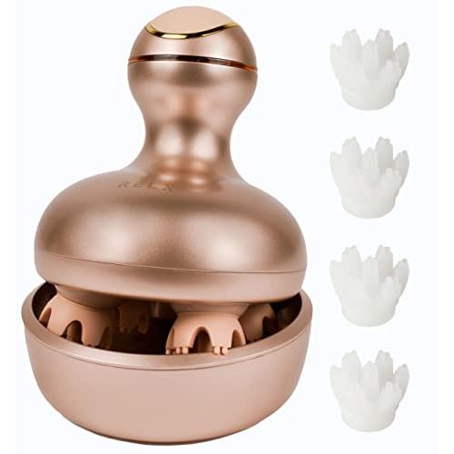 (熟練ヘッドスパニスト監修) RELX ヘッドスパ 母の日 電動頭皮ブラシ (日本企業企画)  IPX7防水 スカルプケア 3D振動 リラクゼー の商品画像