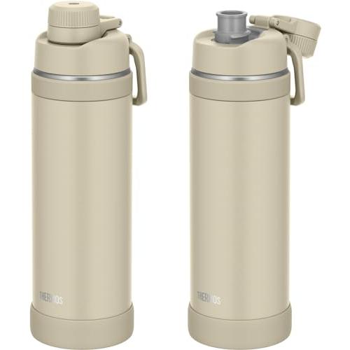 ハンドル付き・食洗機対応サーモス 水筒 真空断熱スポーツボトル 1L サンド 持ち運びに便利なキャリーループ 直飲み 飲み口が外せて洗いやすい |  | 01