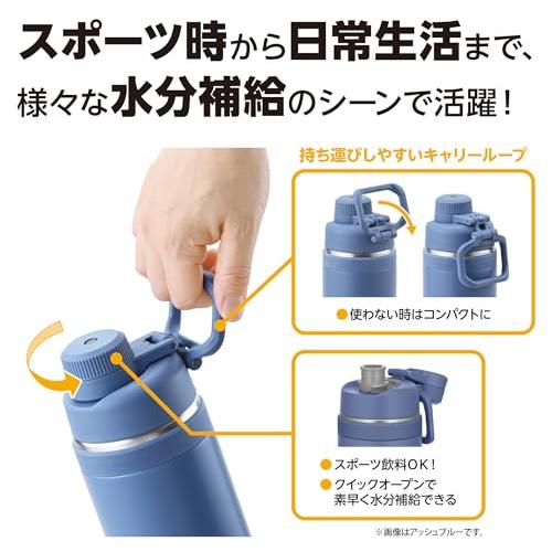 ハンドル付き・食洗機対応サーモス 水筒 真空断熱スポーツボトル 1L サンド 持ち運びに便利なキャリーループ 直飲み 飲み口が外せて洗いやすい |  | 02