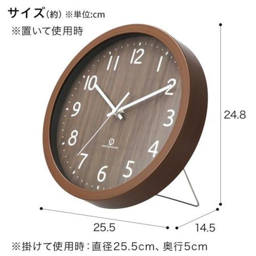 ニトリ(NITORI) 静音秒針 掛け置き兼用時計 SW 001FR 直径26cm ミドルブラウン 8172747 |  | 01