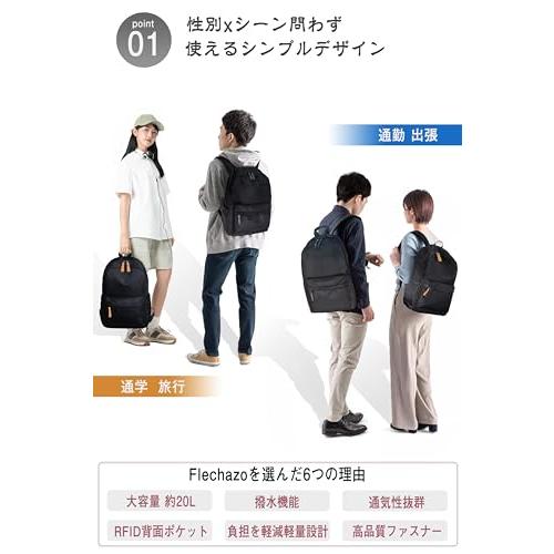[Flechazo] リュック バックパック ビジネスリュック リュック メンズ YKKファスナー RFID スキミング防止 リュック 大容量 |  | 01