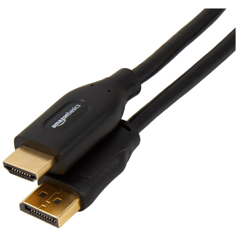 ベーシック DisplayPort (ディスプレイポート) - HDMI 変換ケーブル 4K@30Hz 単方向伝送 1.8m ブラック | 