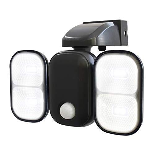 DAISHIN USB充電式LEDセンサーライト2灯式 DLC-1T200 1回の充電で約120日使用 取付場所自由 明るさ300ルーメン 電気 | 