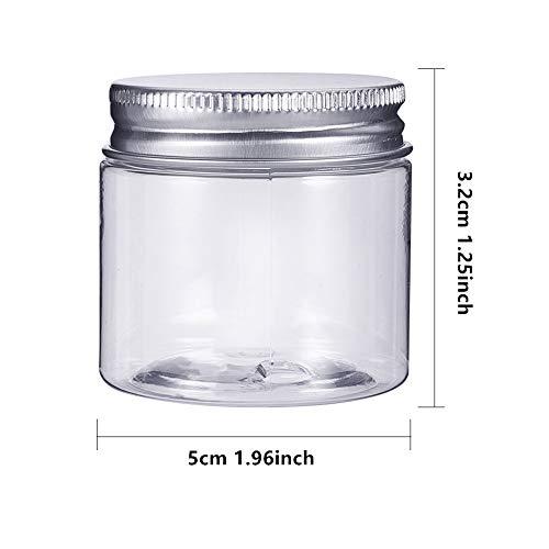 BENECREAT 20個セット30ml小分けボトル アルミ蓋つき プラスチック缶 アルミネジキャップ缶 小分け容器 詰め替え容器 クリームケー |  | 01