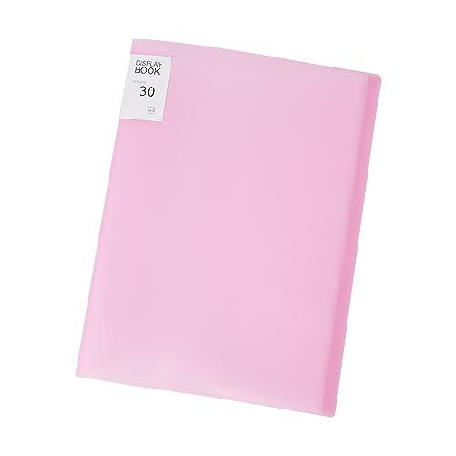 Mikankawa A3ファイル クリアファイル 40*30cm 30ページ 縦置き ダイアモンドアート/ポスター/設計図/試験用紙/絵 保管用 | 