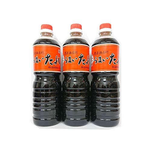 うまいたれ マルヒラ ( 1L ×3本 ) 山形 たれ 醤油 だし醤油 調味料 かつおだし 米沢 平山権兵衛商店 創業明治9年 | 