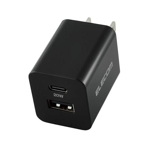エレコム Type-C 充電器 20W USB PD対応 2ポート USB-C USB-A iPhone 16 15 14 Android 等対 | 