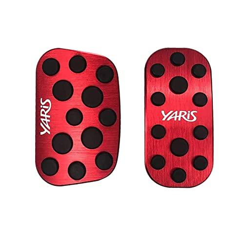 BOYOUS 新型ヤリス ヤリスクロス 10系 アルミ ペダル アクセル ブレーキ カバー 工具不要 滑り止め付 被せる ゴム YARIS CR | 