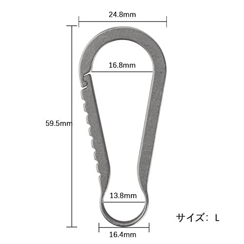 TIMULTI カラビナ おしゃれ チタン キーホルダー クイックリリース キーフック カバン ベルトループ バッグ小物 車 鍵 紛失防止 取付 |  | 01