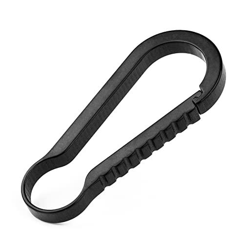 [TIMULTI] カラビナ チタン キーホルダー クイックリリース キーフック 軽量 キーチェーン バッグ小物 車 鍵 紛失防止 取付簡単 頑 | 