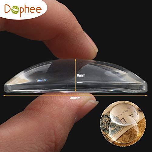 ガラスカボション 40mm クリアガラス 半球 円形 ラウンドビーズ ペースター DIY 工芸品 ハンドメイド ジュエリー用 透明ドーム 拡大レ |  | 02