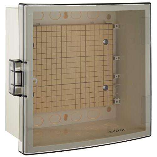 河村電器 プラボックス ABS樹脂製 スモークアクリルドア付 ボデークリーム色 SPN 2525-12T | 