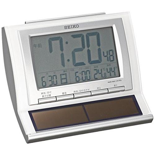 セイコークロック(Seiko Clock) セイコー クロック 目覚まし時計 ハイブリッドソーラー 電波 デジタル カレンダー 温度 湿度 表示 | 