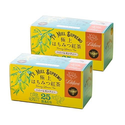 Lakshimi(ラクシュミー) 極上はちみつ紅茶 ハニーレモンティー ティーバッグ25袋入り×2箱セット | 
