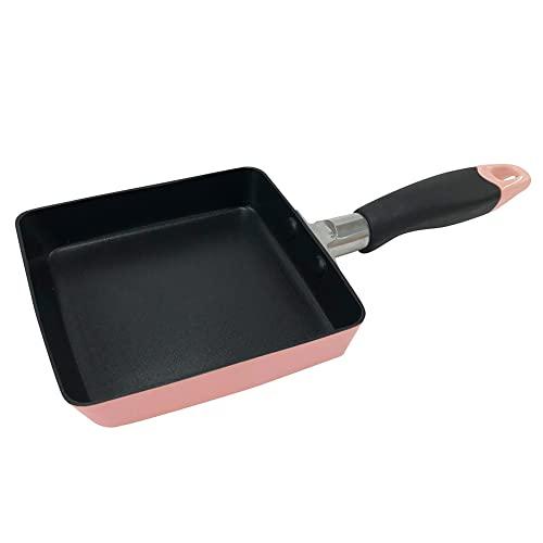 ベストコ 玉子焼き器 エッグパン 13×14cm ピンク ちびパン ミニ IH ガス火 オール熱源対応 NQ-0099 カリーノ | 