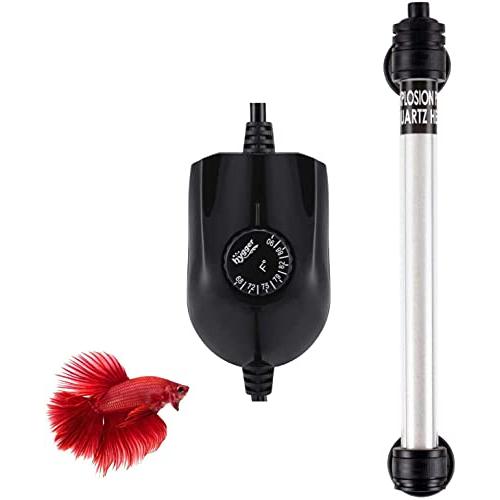 hygger 水槽 ヒーター 水槽用ヒーター 温度可変一体型ヒーター 熱帯魚 ヒーター 水槽 ミニ 水中用 水温管理用 温度調整 50W/100 | 