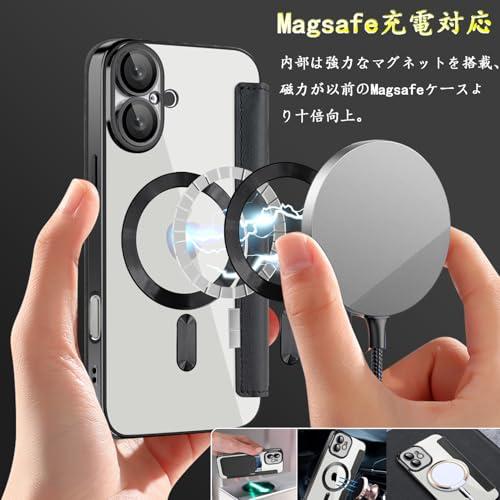 MuZiF iPhone 17 Pro 用 ケース 手帳型 Magsafe対応 クリア 背面 透明