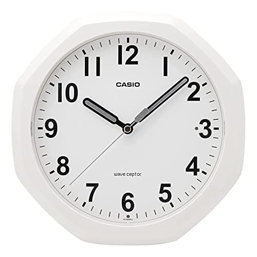 CASIO(カシオ) 掛け時計 電波時計 クリーム アナログ 自動点灯 夜間秒針停止 置き掛け兼用 IQ-888NJ-7JF | 