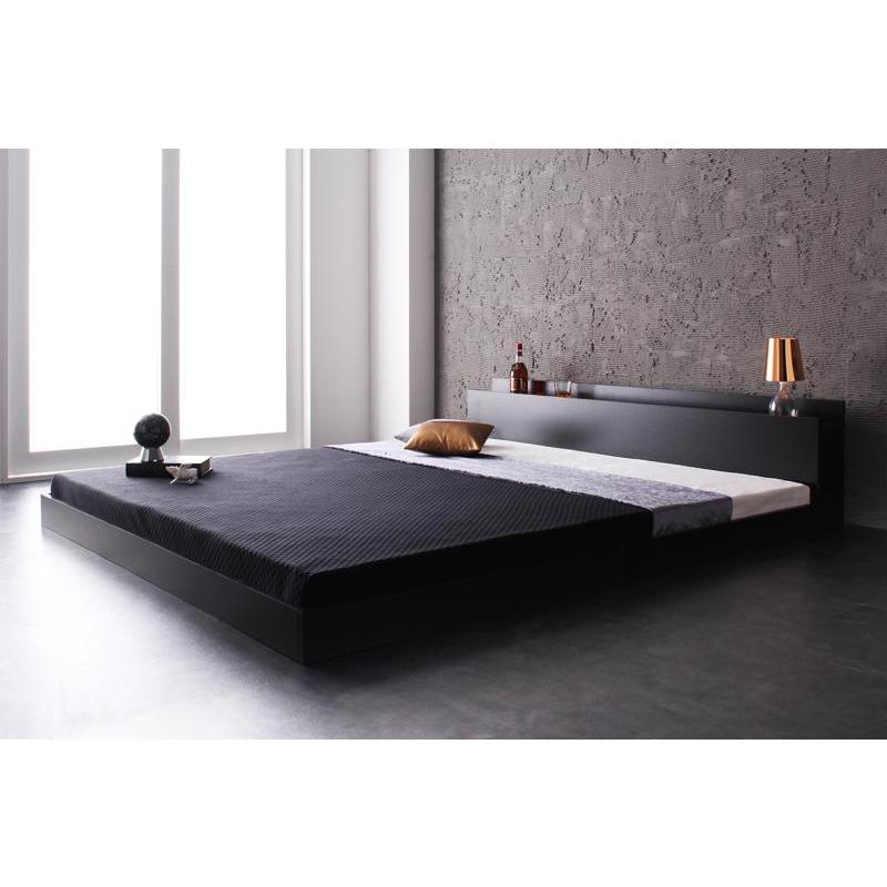 棚・コンセント付き フロアベッド Verhill ヴェーヒル プレミアム