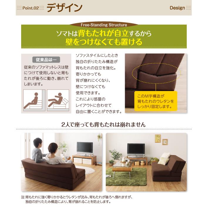 セミダブル 120cm ソファマットレス SOMAT ソマト ポケットコイル